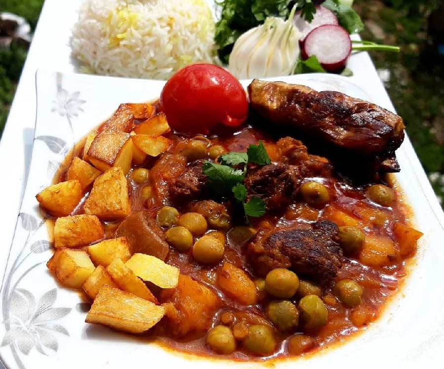 خورشت نخود فرنگی