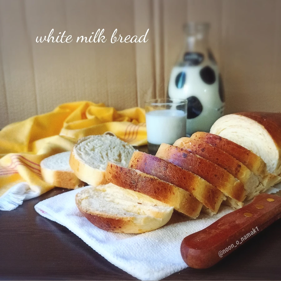 عکس نان تست با شیر