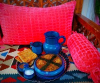 عکس طرز تهیه آش اَزگیل