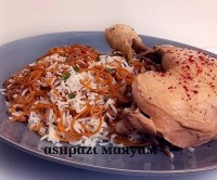 عکس طرز تهیه رشته پلو با مرغ آبپز