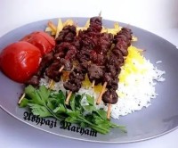 عکس طرز تهیه کباب دل مرغ