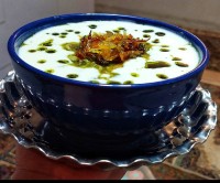 عکس طرز تهیه آش ماست مهاباد
