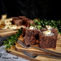 عکس طرز تهیه کیک موز و شکلات