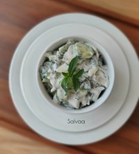 عکس طرز تهیه سالاد خیار ونعناع