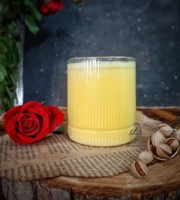 عکس طرز تهیه شیک پسته و زعفران