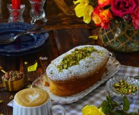 عکس طرز تهیه کیک پسته فرانسوی