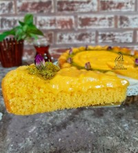 عکس طرز تهیه کیک کاسترد با کرم کاسترد