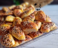 عکس طرز تهیه نان شیرمال مخصوص نذری