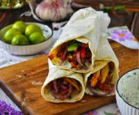عکس طرز تهیه شاورما مرغ