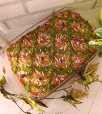 عکس طرز تهیه کیک بسبوسه ترکیه ای