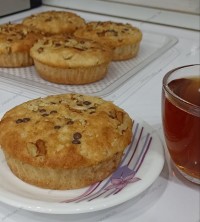 عکس طرز تهیه کاپ کیک موز و گردو