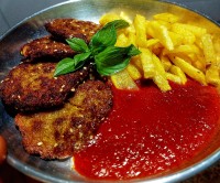 عکس طرز تهیه شامی کباب با سس مخصوص