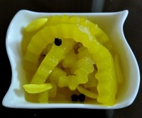 عکس طرز تهیه ترشی پوست هندوانه