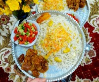 عکس طرز تهیه باقالی پلو با زبان گوساله
