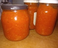 عکس طرز تهیه کنسرو گوجه (املت)