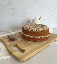 عکس طرز تهیه کیک قهوه همراه با کرم پنیری قهوه