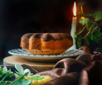 عکس طرز تهیه کیک دو رنگ صبحانه
