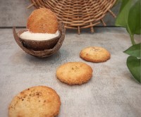 عکس طرز تهیه شیرینی نارگیلی بدون روغن