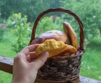 عکس طرز تهیه نان کدوحلوایی با چونه نانوایی