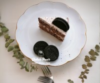 عکس طرز تهیه کیک اورئو کافی شاپی