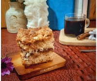 عکس طرز تهیه کرامبل کافی کیک