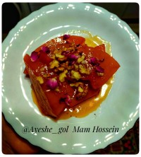 عکس طرز تهیه دسر کدو حلوایی 