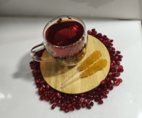 عکس طرز تهیه چای انار 