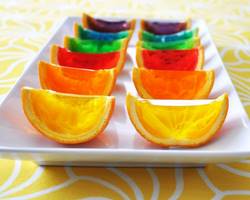 پرتقال ژله ای در رنگهای مختلف