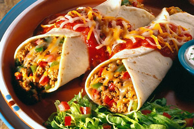 آنچیلادا گوشت