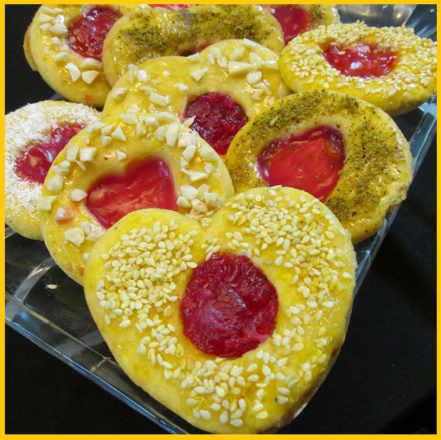 شیرینی قلبی مربایی