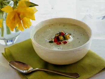 عکس سوپ آواکادو و سبزیجات 