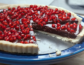 تارت شکلاتی انار