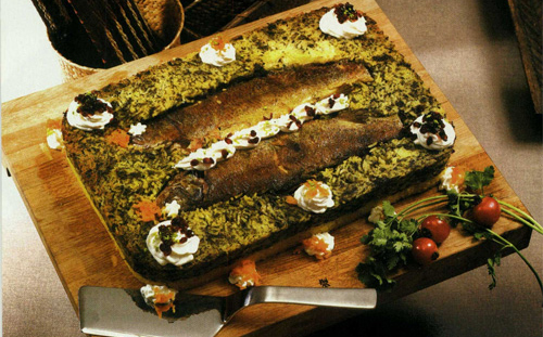 ته چین دو رنگ ماهی