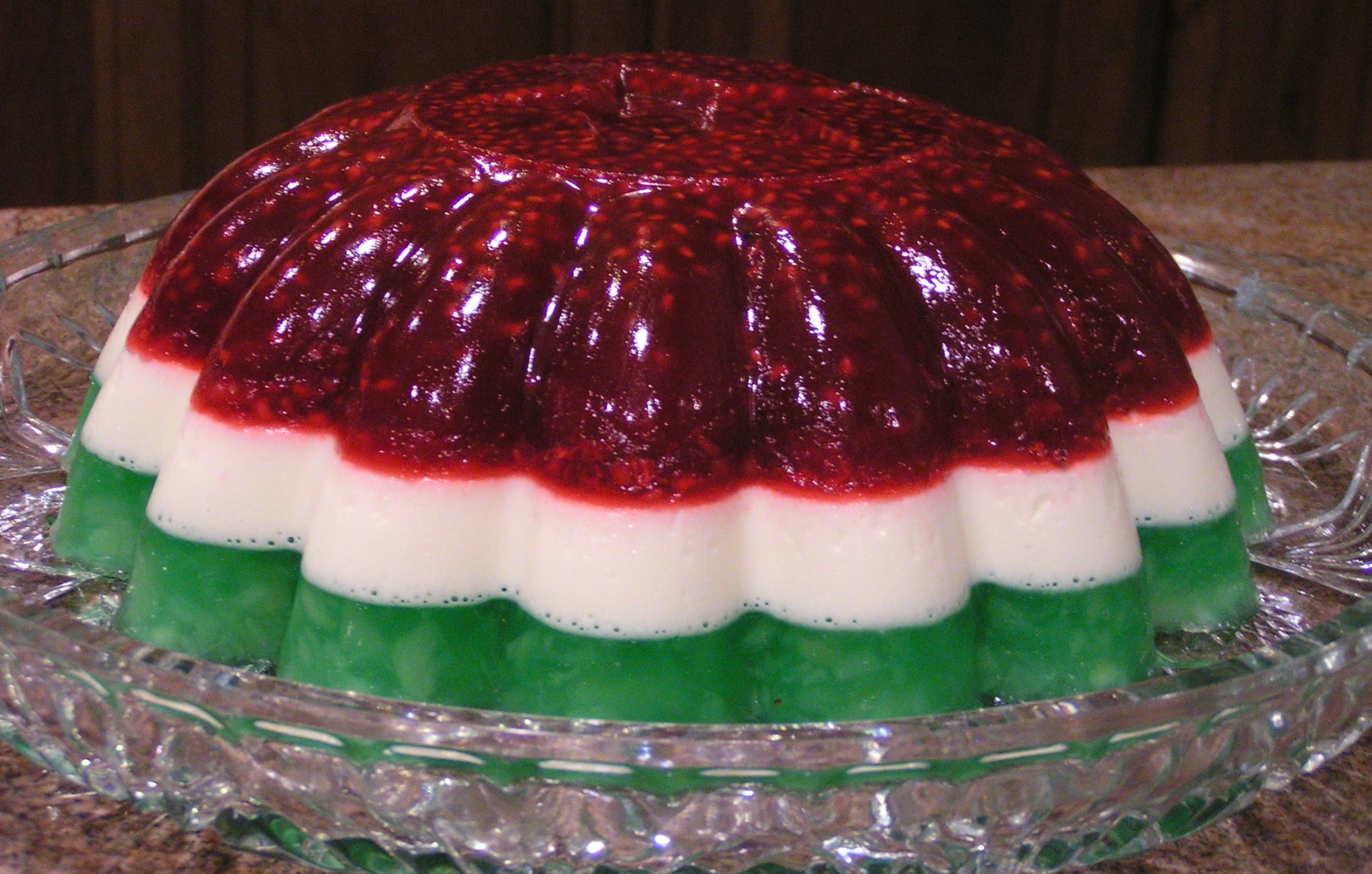 ژله انار سه رنگ