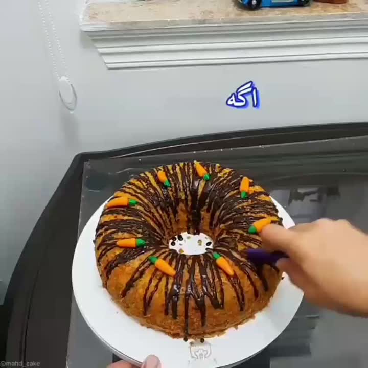 کیک هویج و گردو