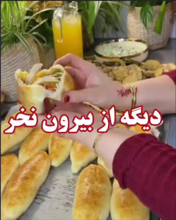 ساندویچ با نون باگت خونگی