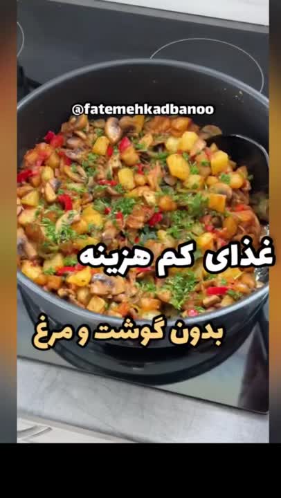 غذای کم هزینه و بدون گوشت و مرغ