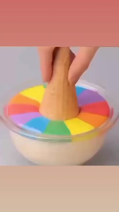 بستنی رنگین کمانی