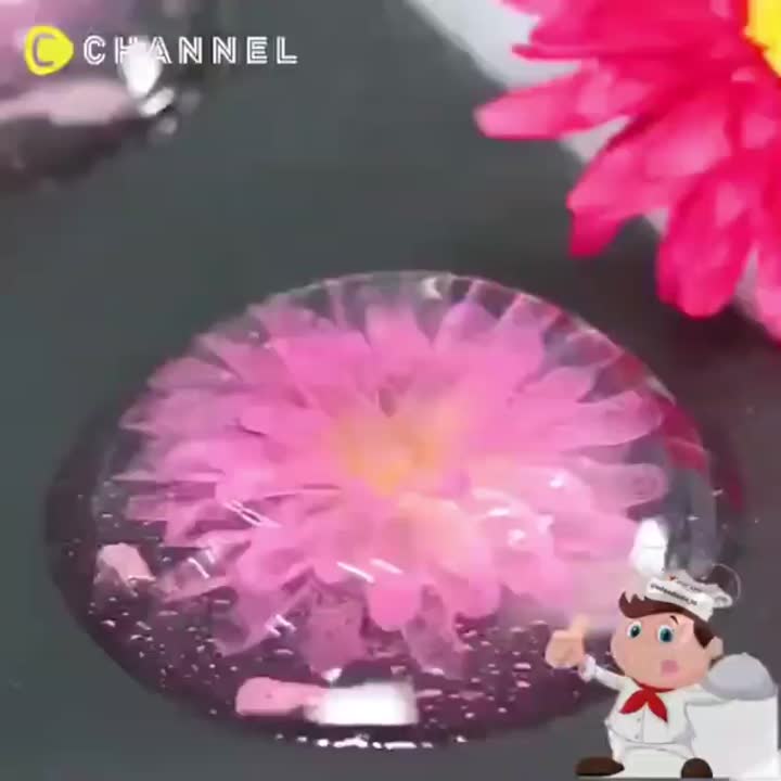 ژله خلاقانه بدون استفاده از هیچ ابزار خاصی فقط با خلال دندان و نی