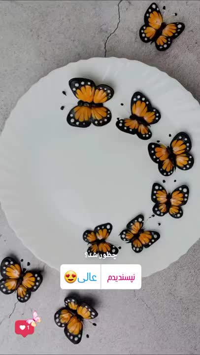 پروانه شکلاتی فوق العاده زیبا