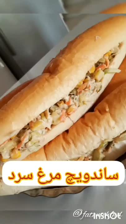 ساندویچ مرغ سرد