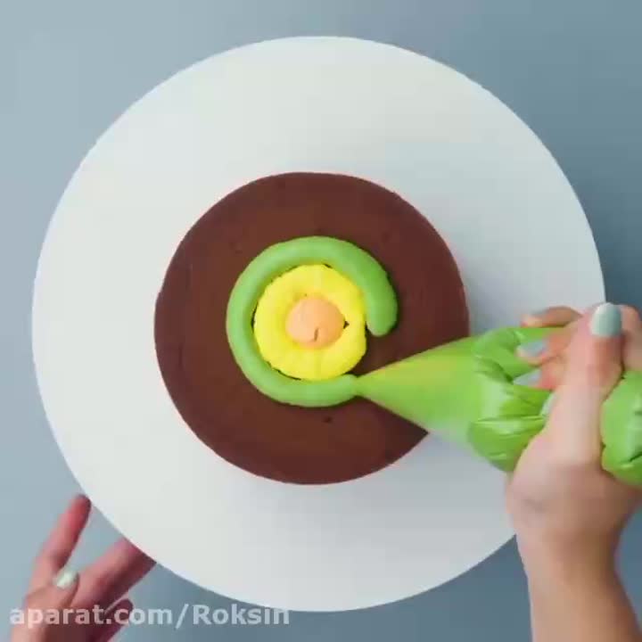 ایده تزیین کیک:)