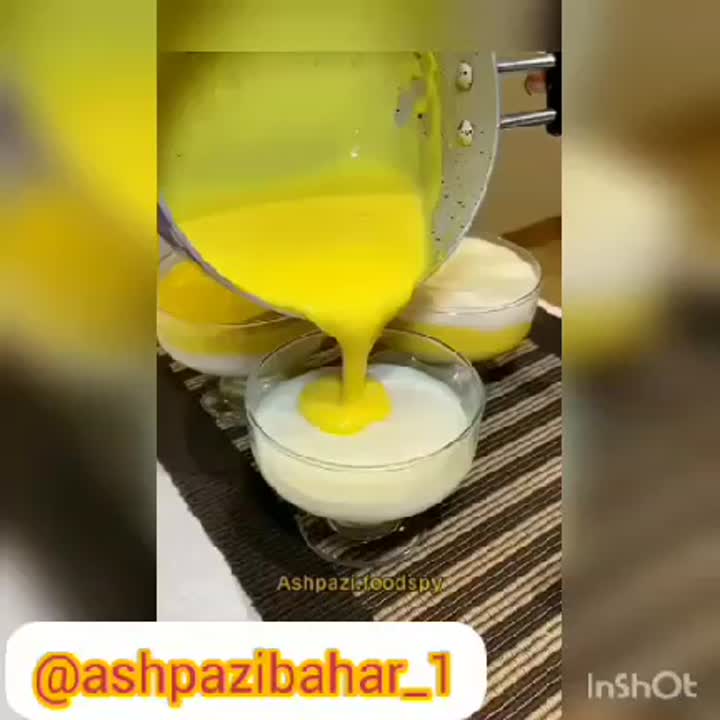 فرنی دو رنگ