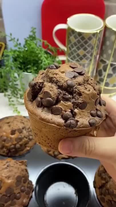 کیک مافین شکلاتی