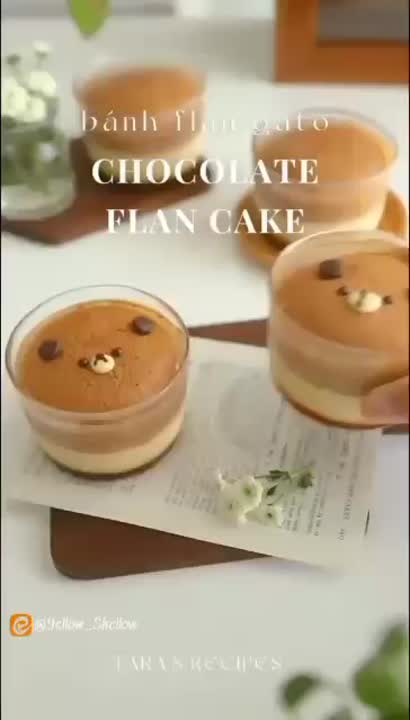 Chocolate flan cake