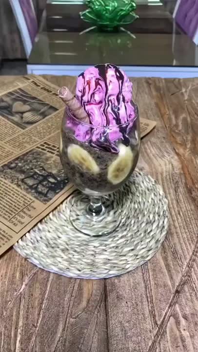 دسر بستنی موزی