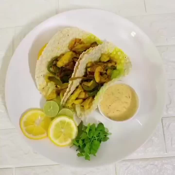 این تاکو خوشمزه یه غذای نونی محشره مواد لازم کپشن