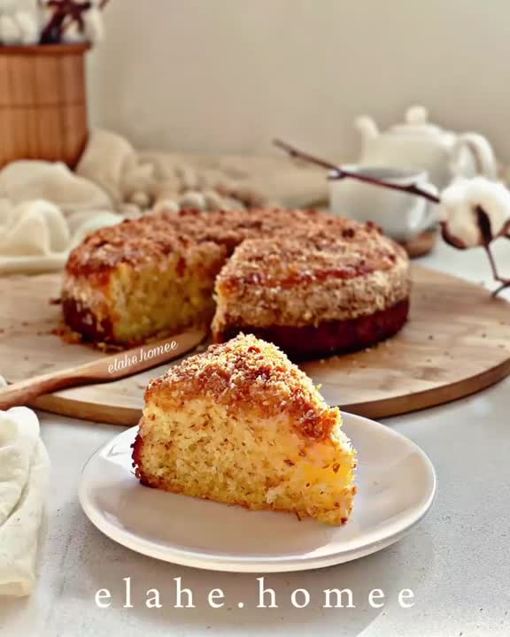 کیک خیس نارگیلی