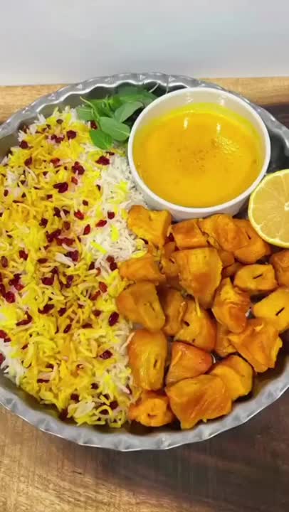 جوجه کباب زعفرانی 