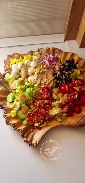 سالاد ترکی با سس ارده